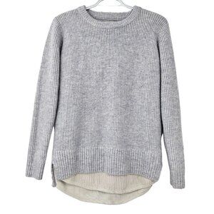 UNIF x Urban Outfitters Layered Rib Knit Sweater Blue Gray Women's XS Preppy